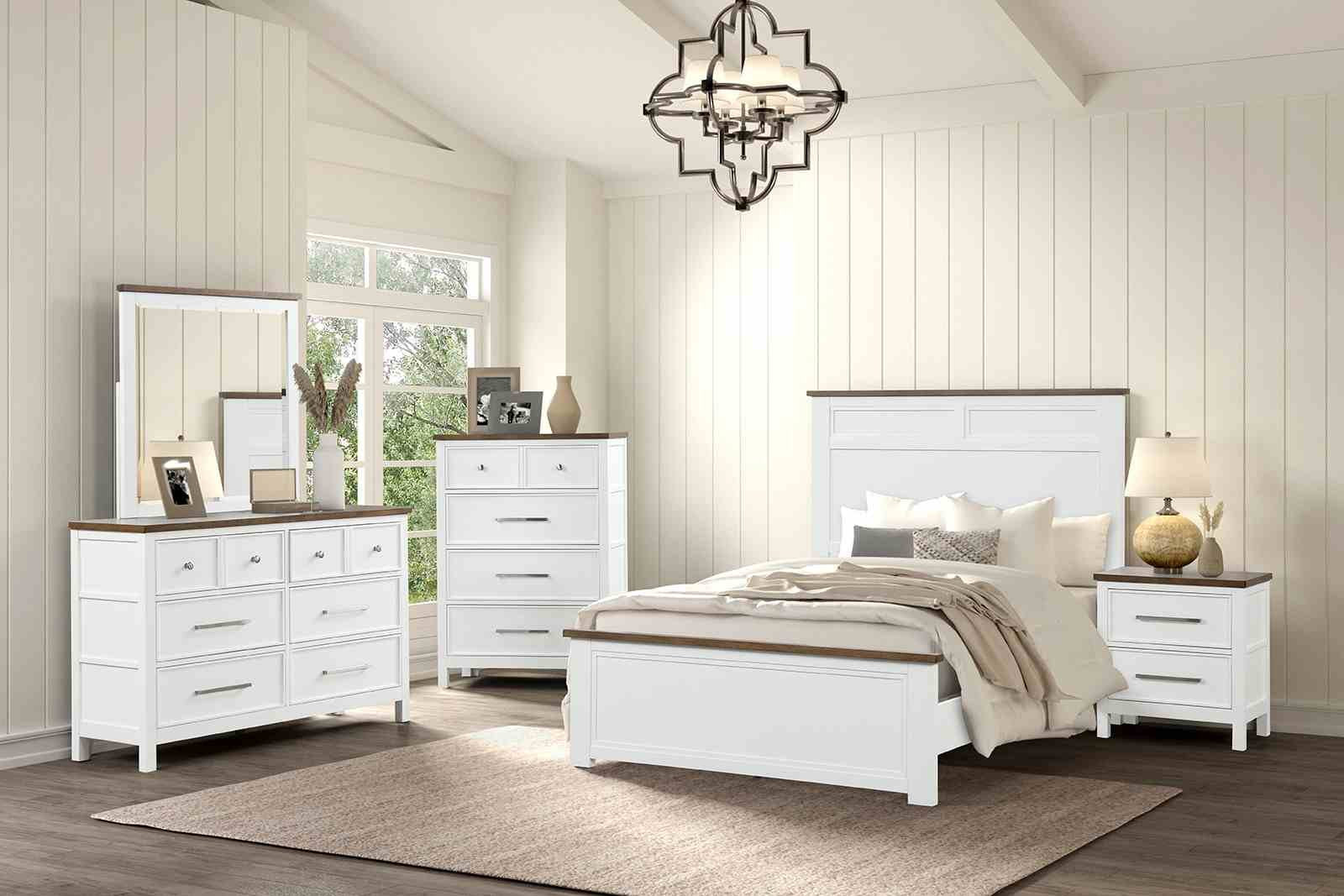 Pinetop Chest, White/Dark Brown - Image 2