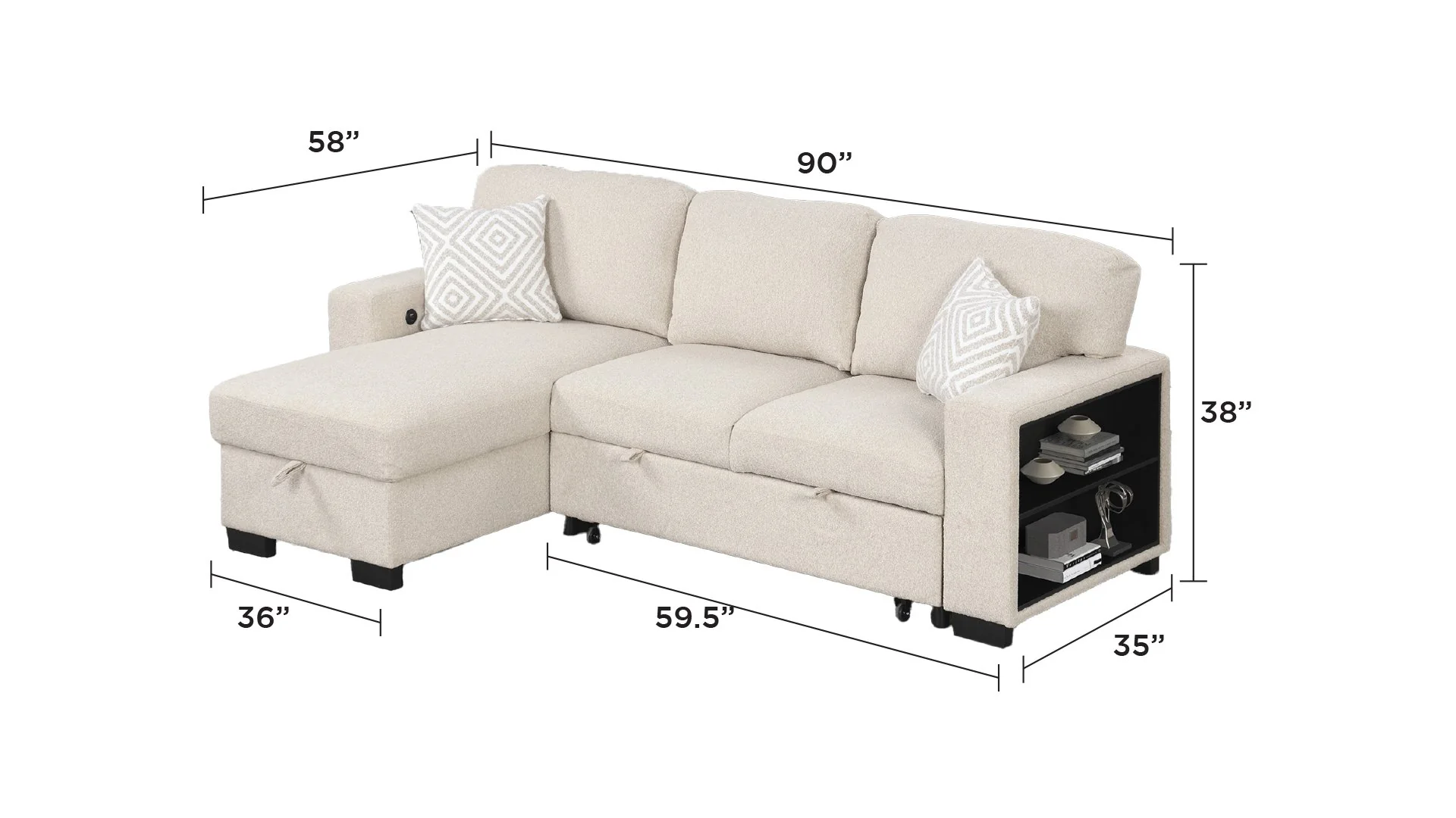 Pinto Sectional Beige - Image 2
