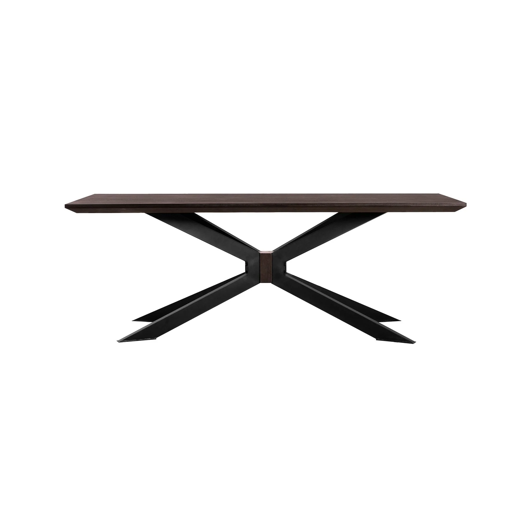 Pirate and Memphis 5 Piece Modern Dining Set in Brown Acacia Wood and Pink Velvet Fabric - Image 3