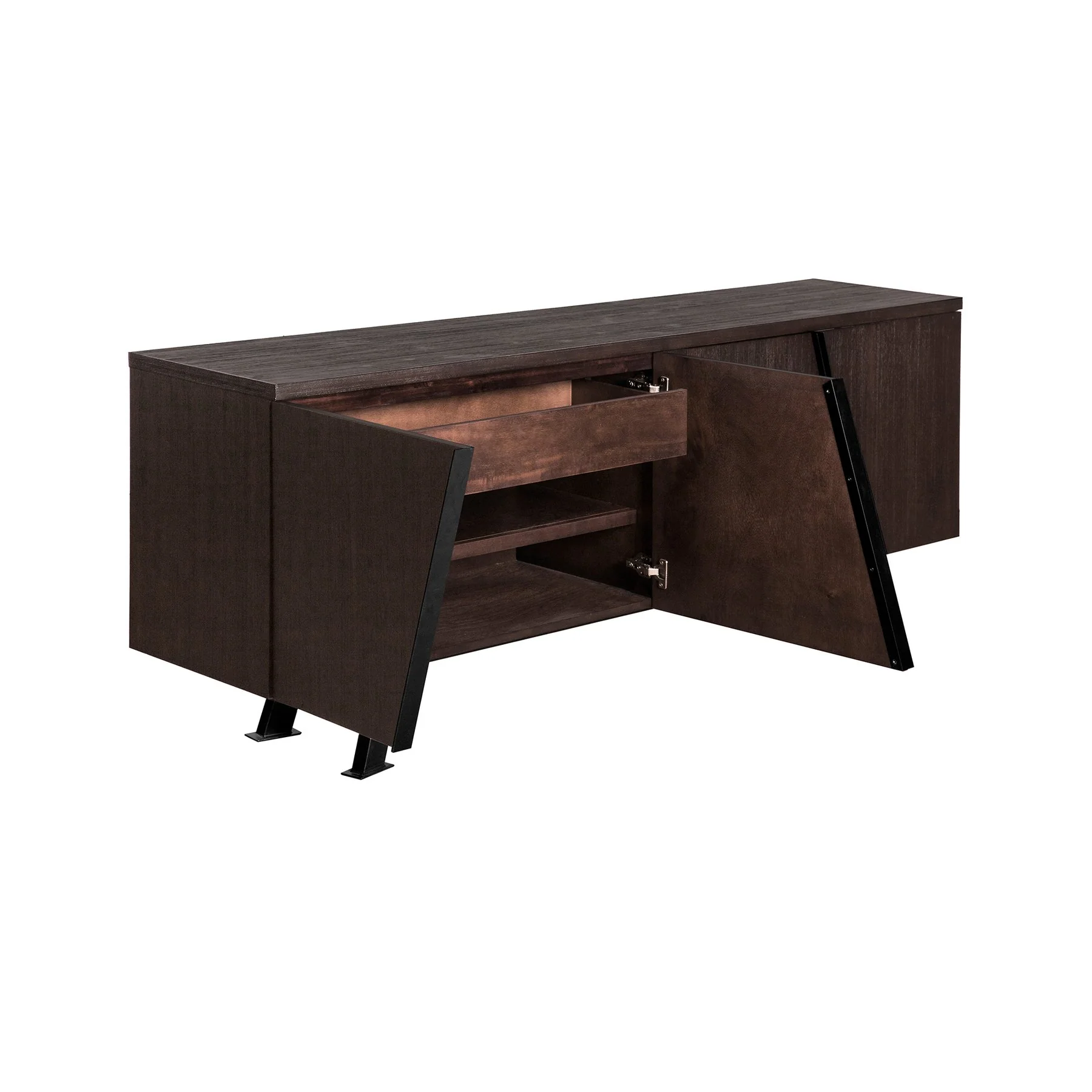 Pirate Brown Acacia Sideboard Cabinet - Image 3