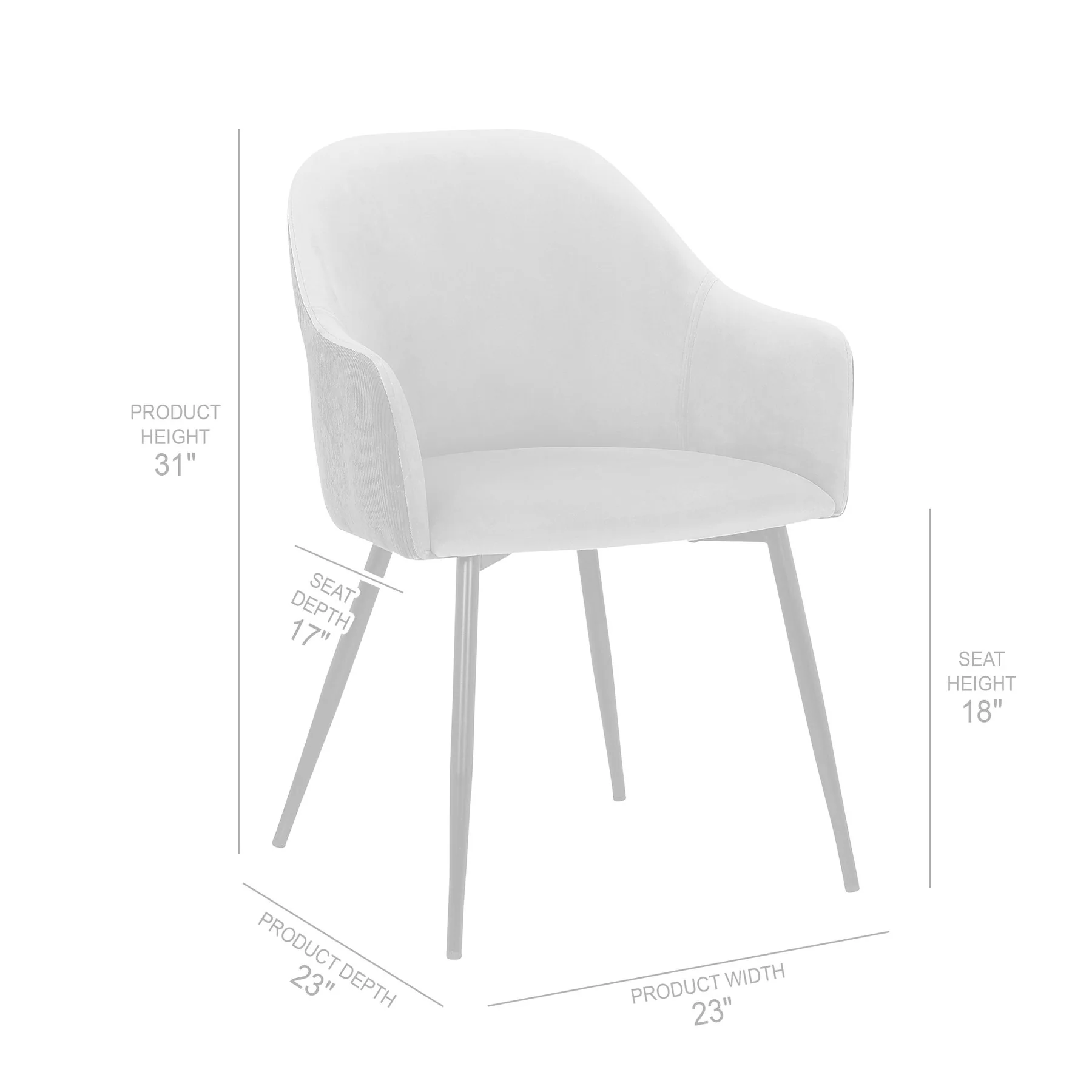 Pixie Two Tone Teal Fabric Dining Room Chair with Black Metal Legs - Image 10