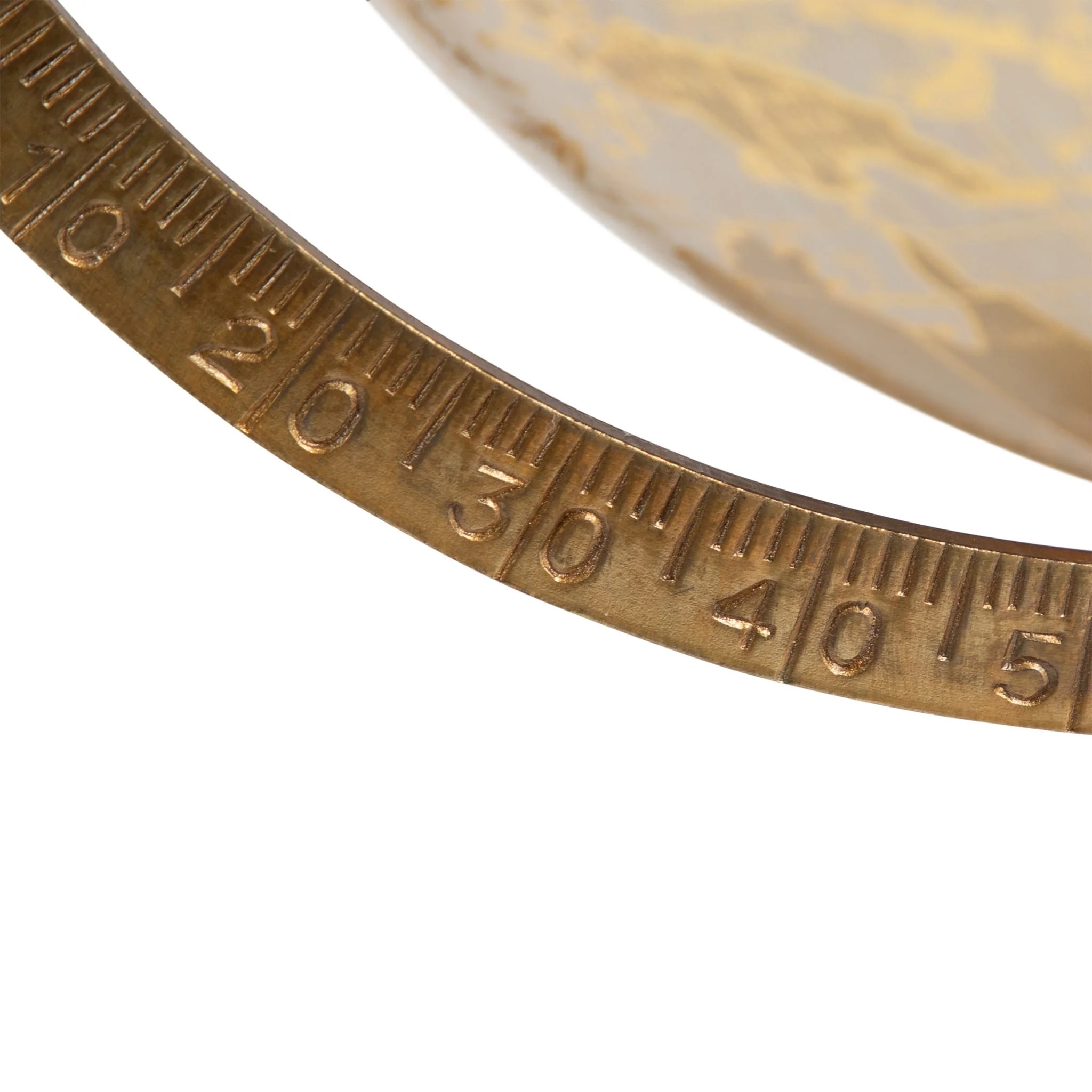 Plastic, 13" Decorative Globe, Gold - Image 5