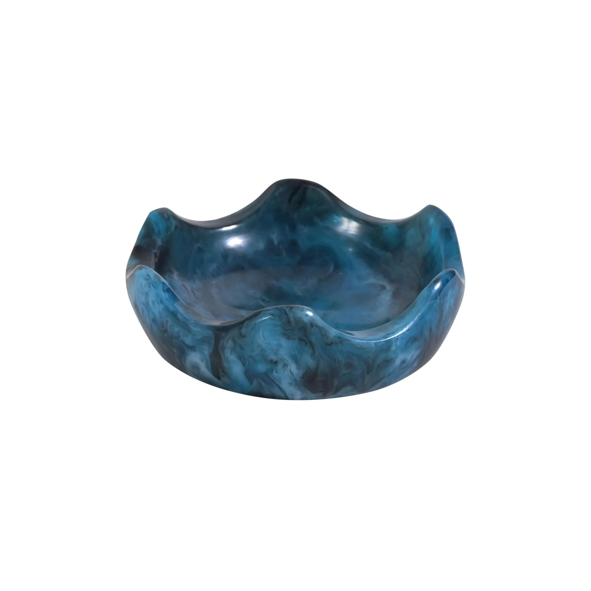 Platform Blue Swirl Resin Kiddush Cup - Image 5