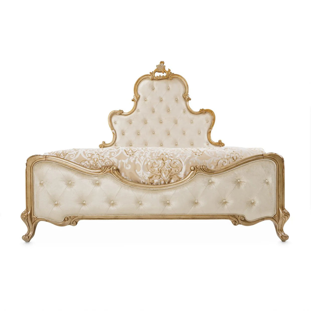 Platine de Royale Eastern King Panel Bed - Antique Platinum - Image 4