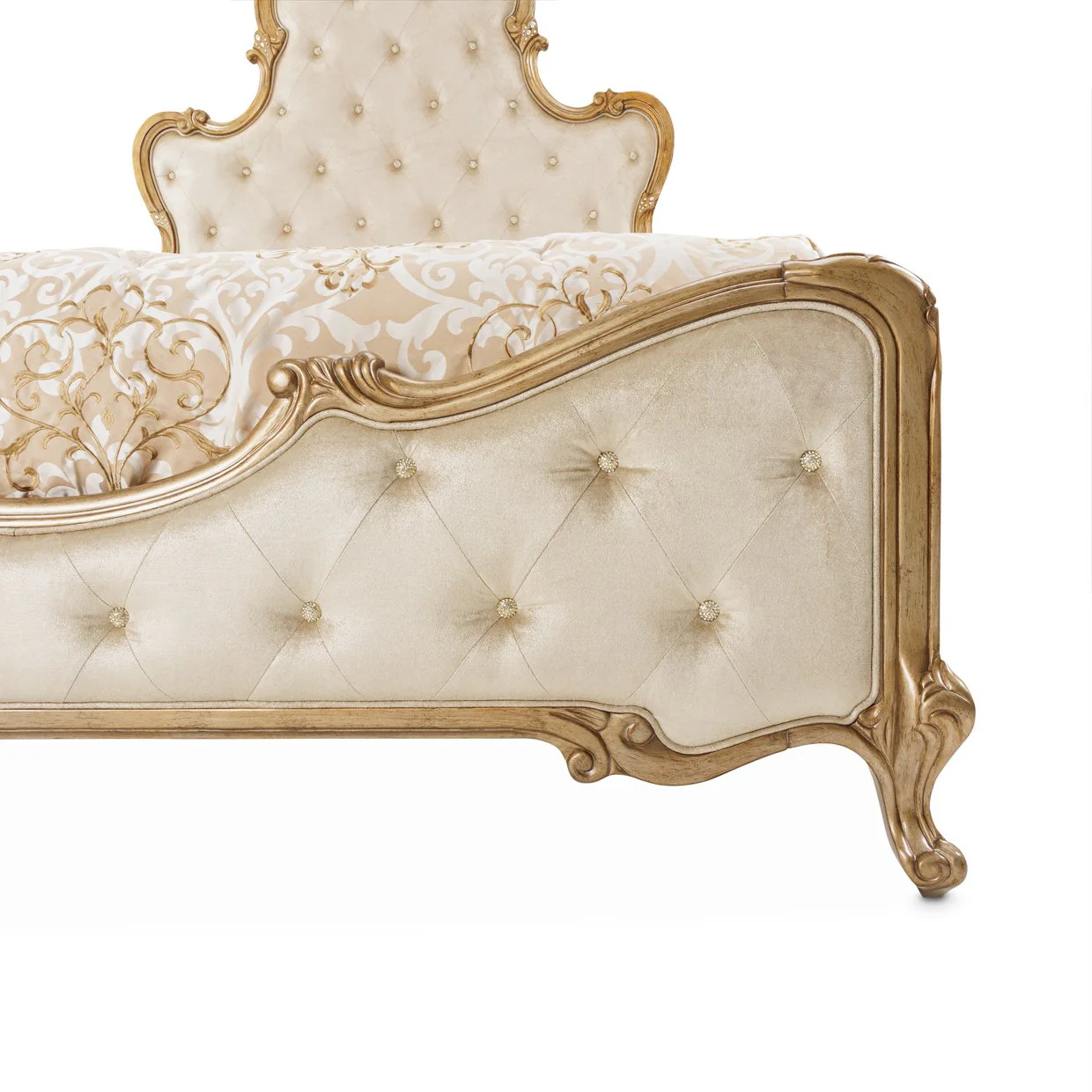 Platine de Royale Eastern King Panel Bed - Antique Platinum - Image 5