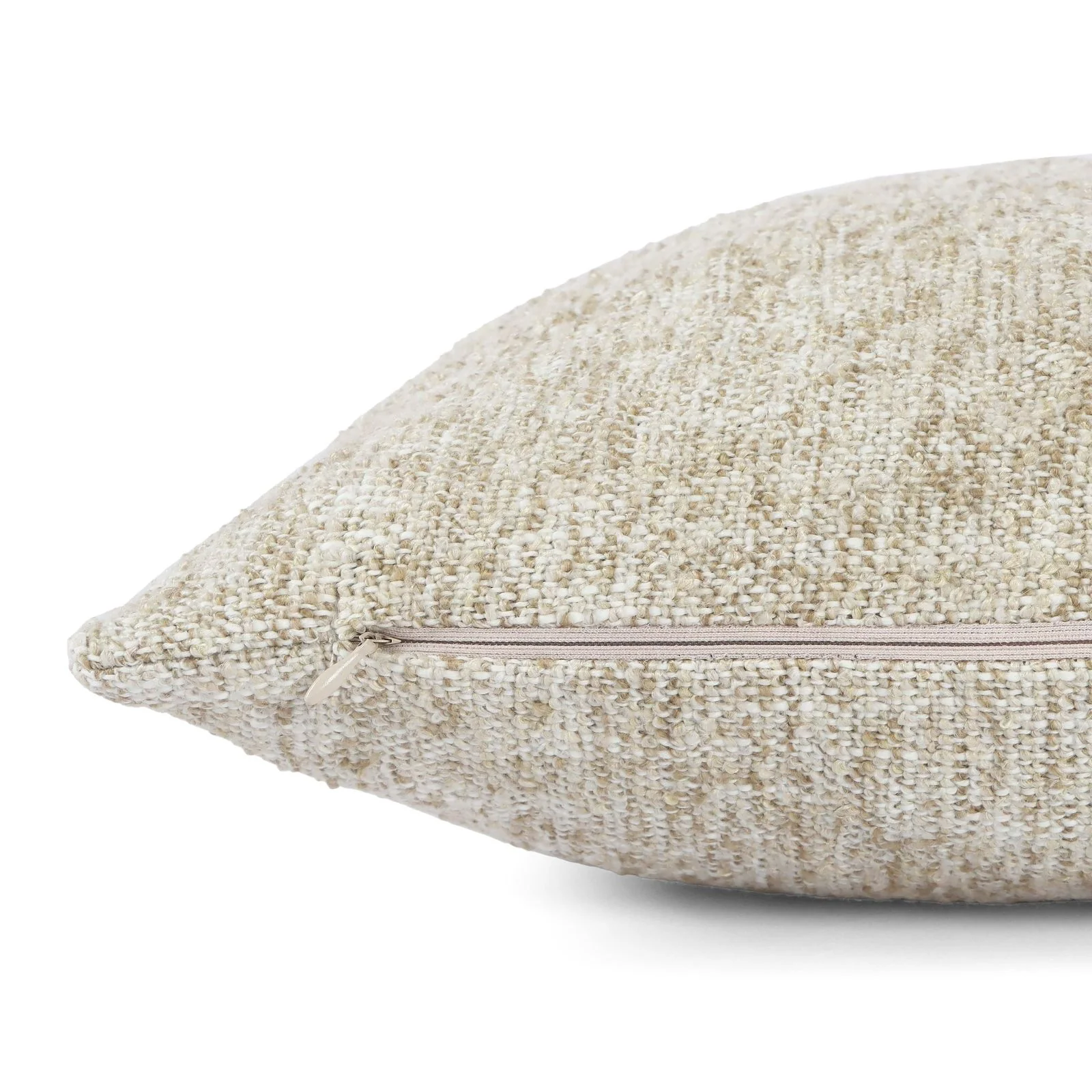 Poh Washed Beige Boucle 16" Square Accent Pillow - Image 12