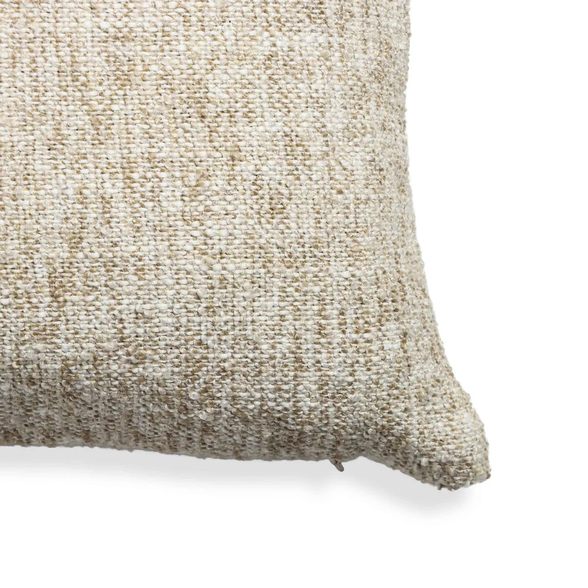 Poh Washed Beige Boucle 16" Square Accent Pillow - COVER - Image 3