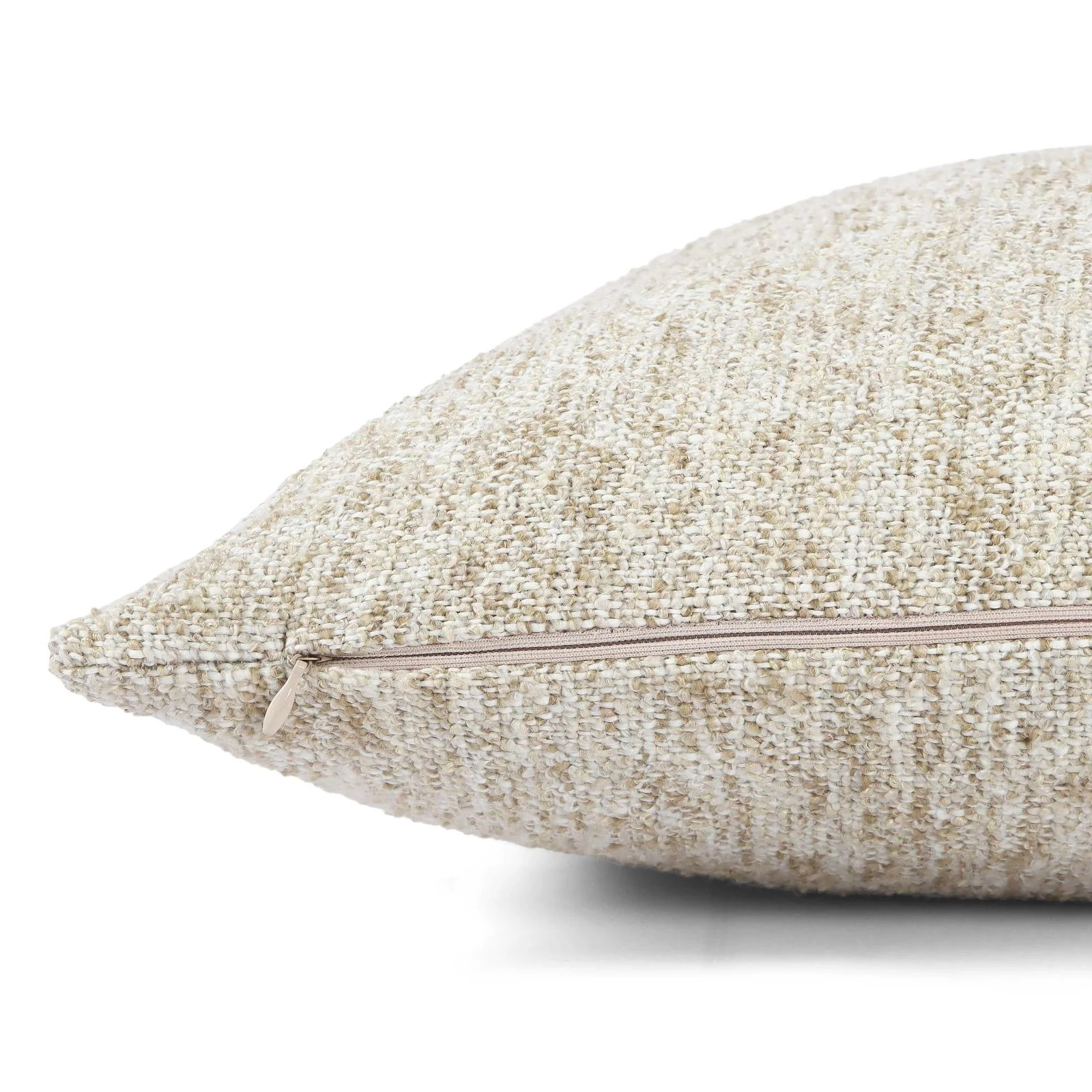 Poh Washed Beige Boucle 20" Square Accent Pillow - Image 6