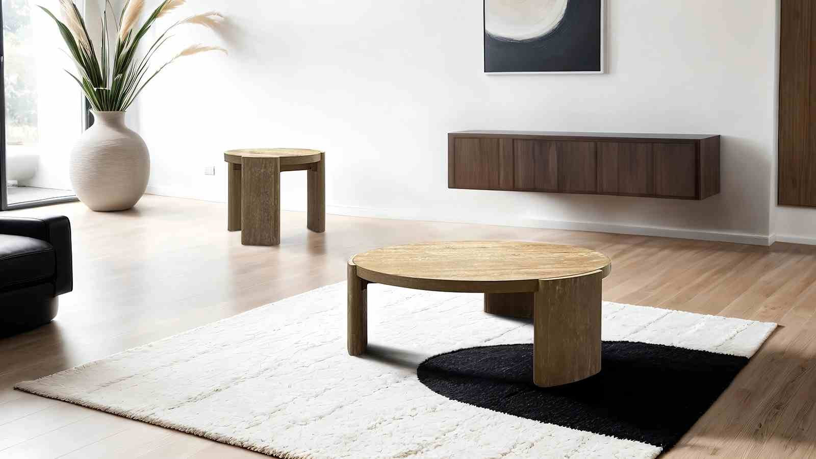 Poltimore Round Cocktail Table, Oak - Image 2