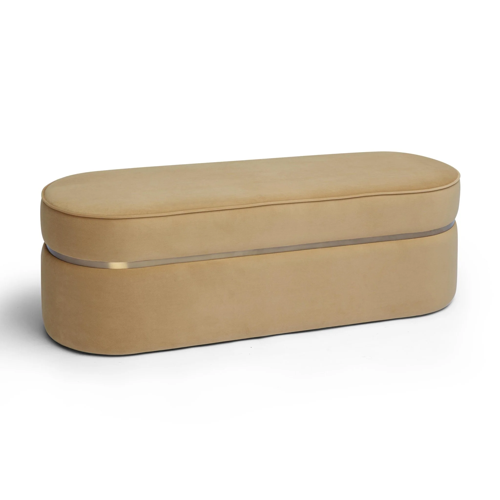 Pomp Honey Velvet Bench - Image 4