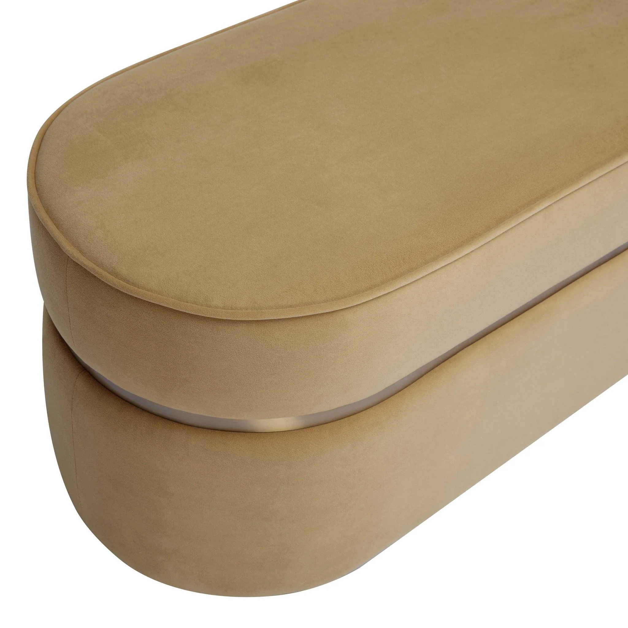 Pomp Honey Velvet Bench - Image 5