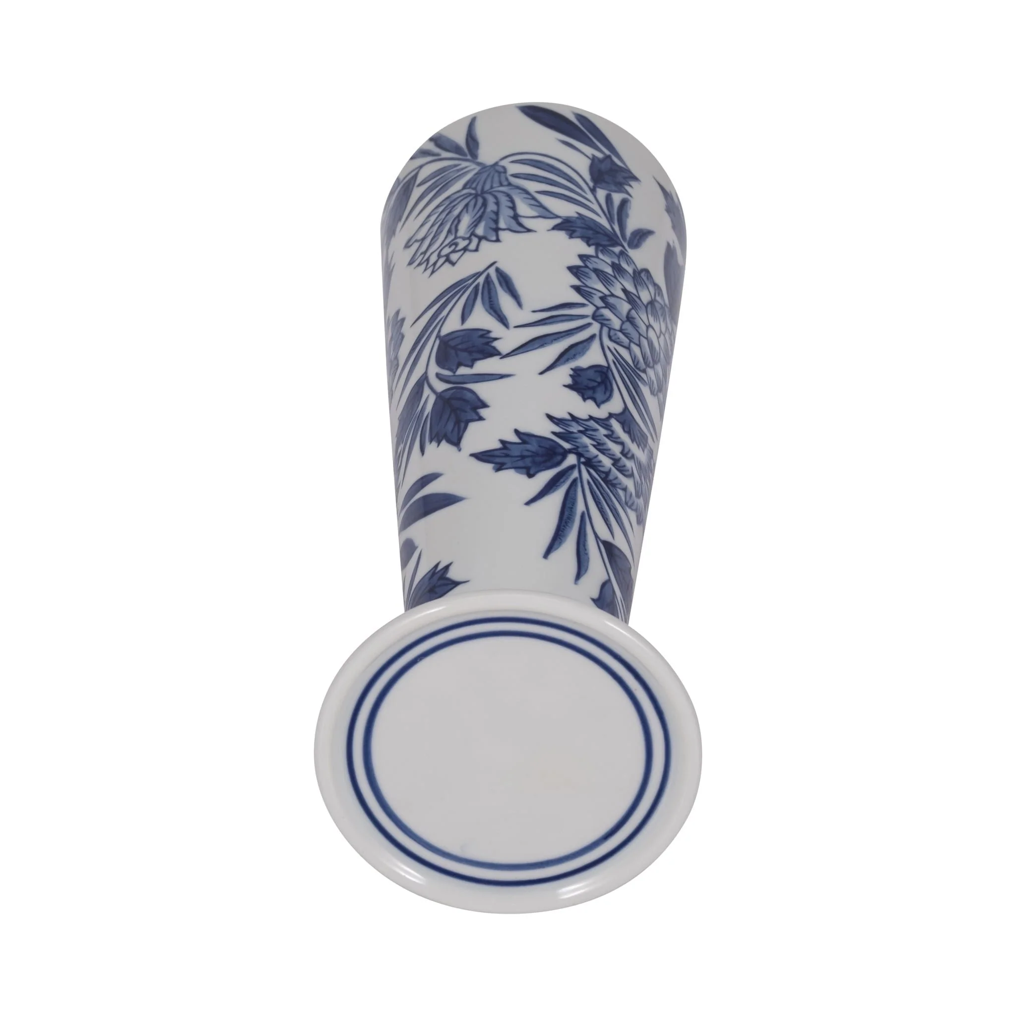 Porc,12"h Chinoiserie Candle Holder,blue/wht - Image 5
