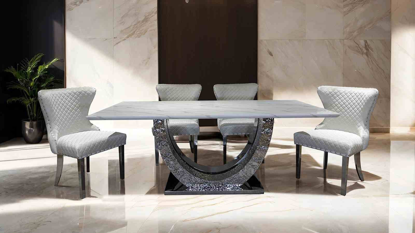 Portanova Dining Table, Chrome - Image 2