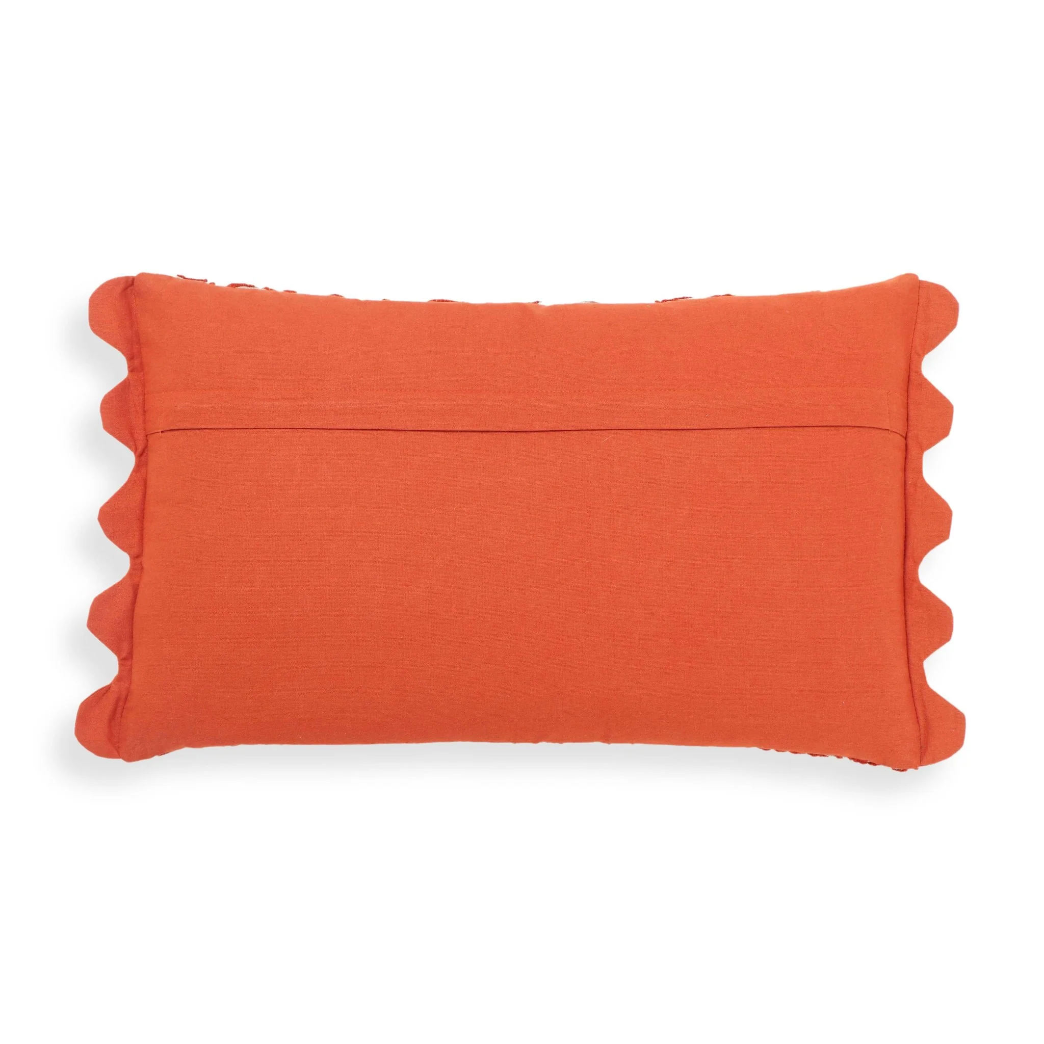 Portia Orange Embroidered Cotton Flex 20 x 12 inch Accent Cushion - Image 5