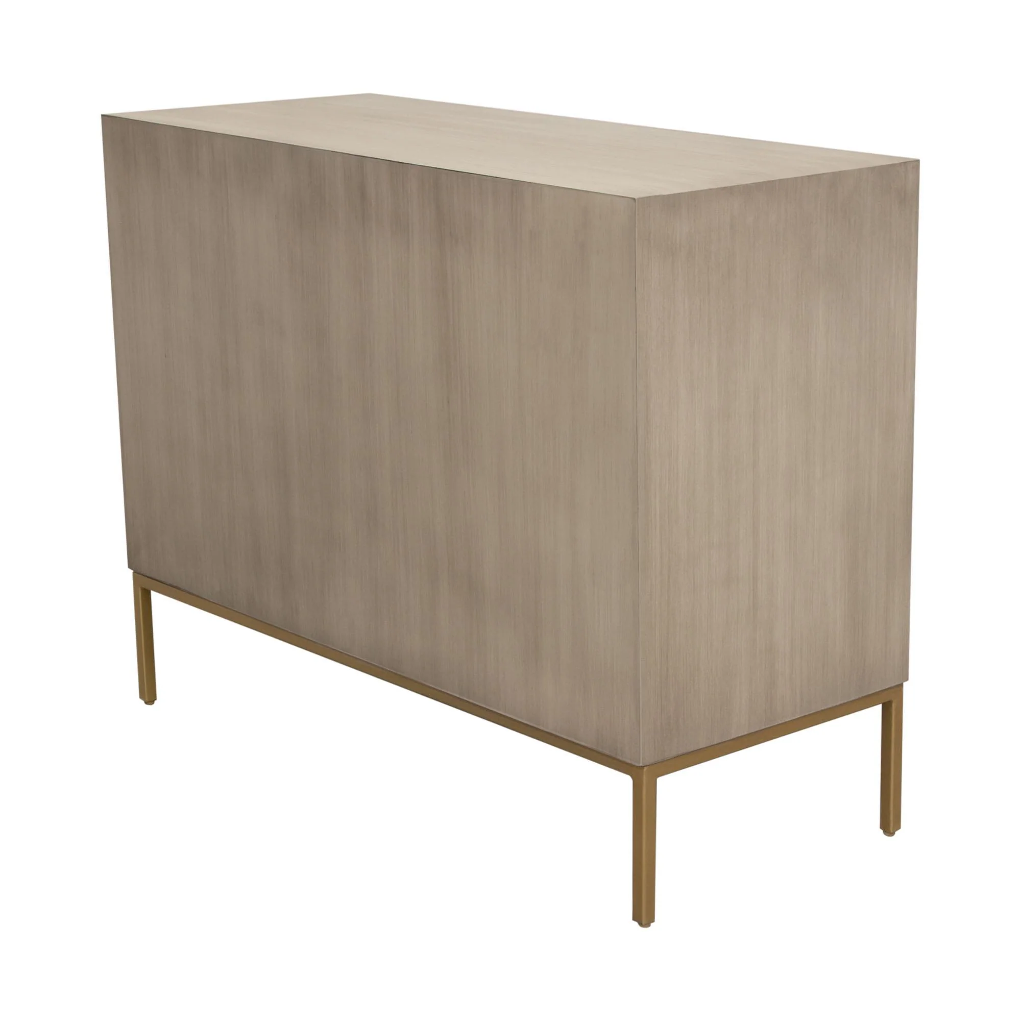 Prisma 2-Door Accent Cabinet w/ Dyed Bone Inlay Sunburst w/ Brass Legs by Diamond Sofa - Image 7