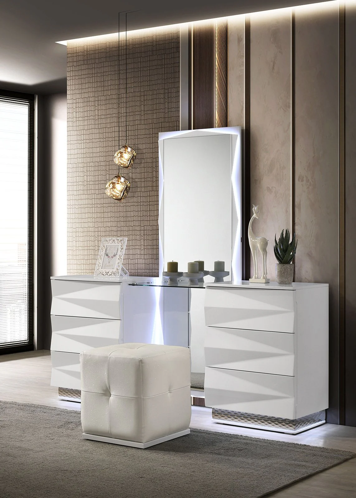 Prisma Vanity [No Stool], White - Image 2