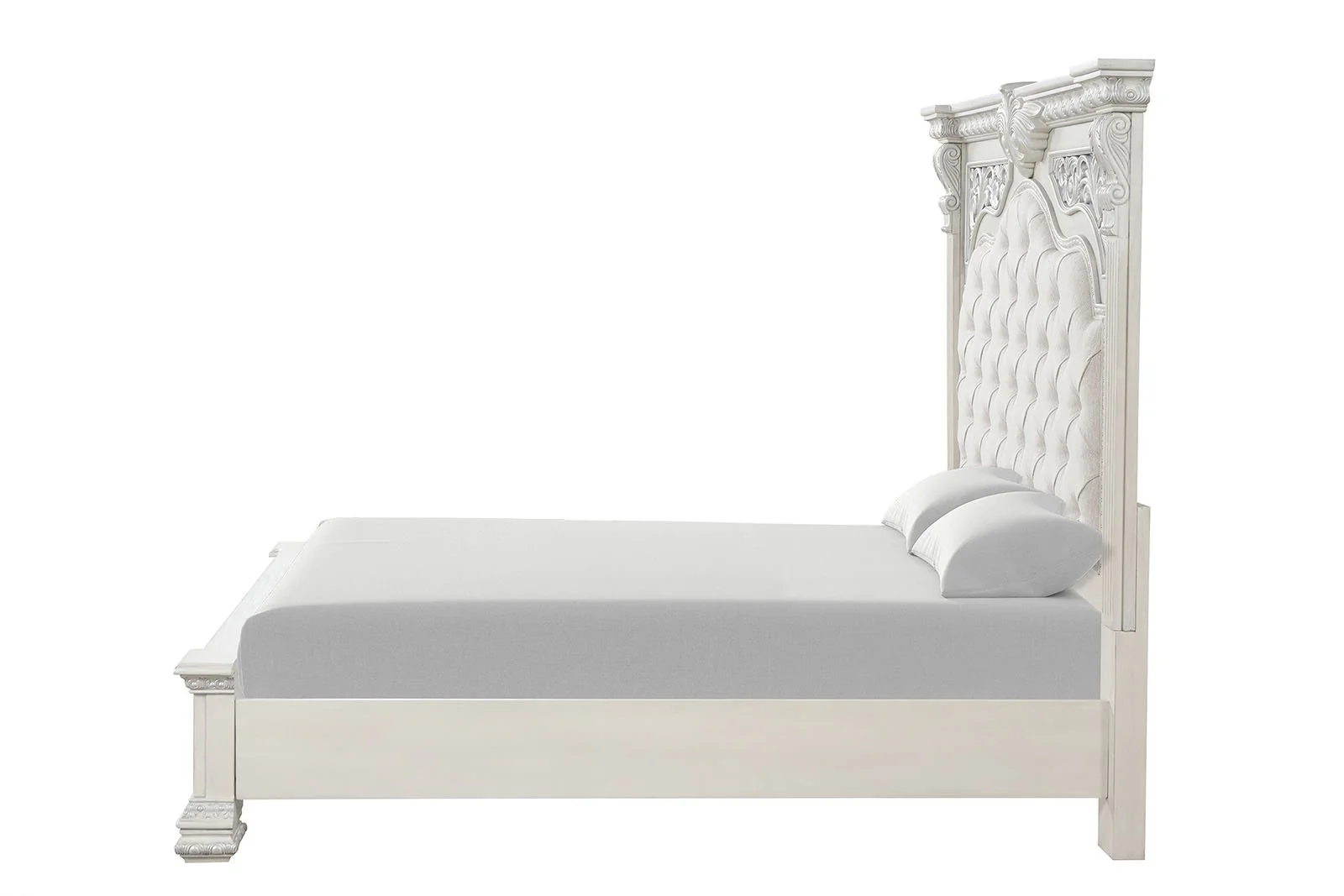Promenade Queen Bed, Wire Brushed White - Image 6