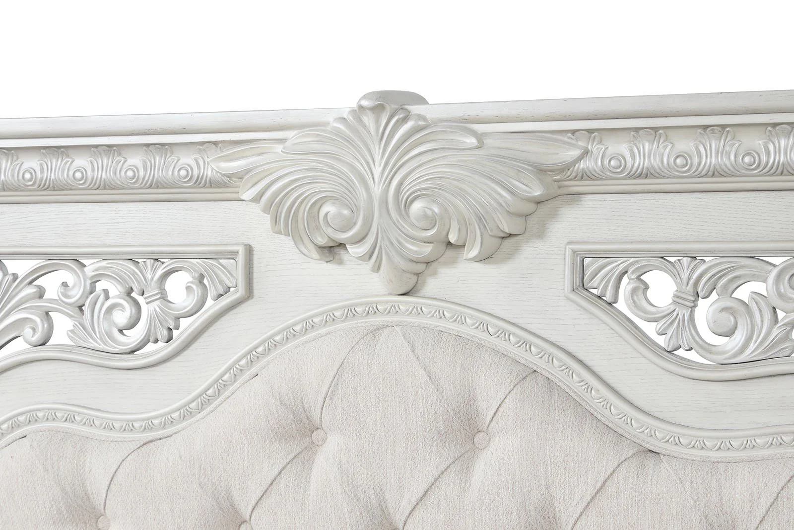 Promenade Queen Bed, Wire Brushed White - Image 8