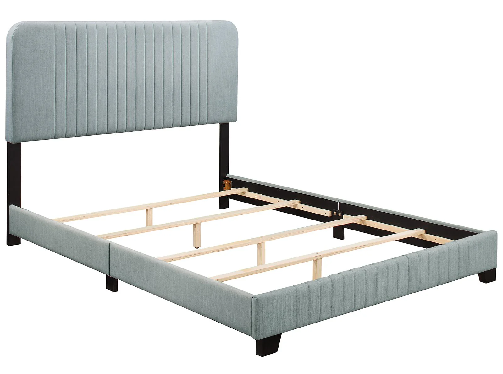 Pulaski ACH All-In-One King Channeled Bed in Blue - Image 4