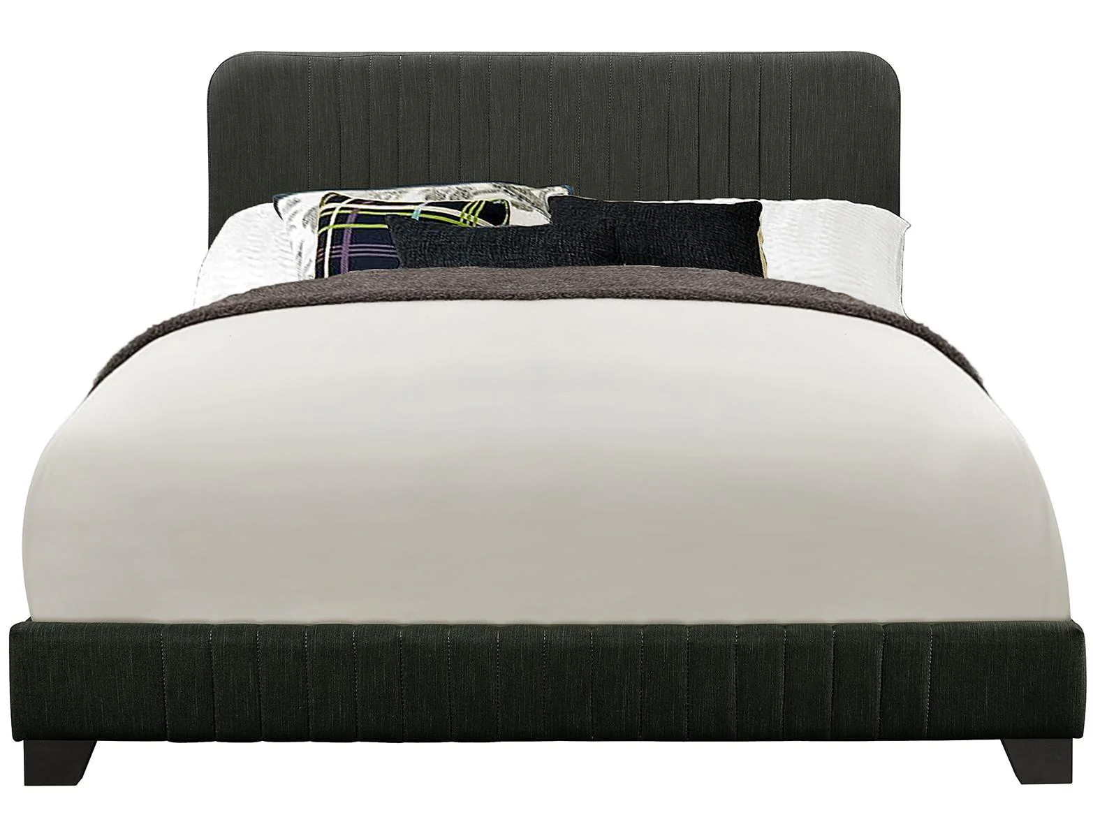 Pulaski ACH All-In-One King Channeled Bed in Grey - Image 2