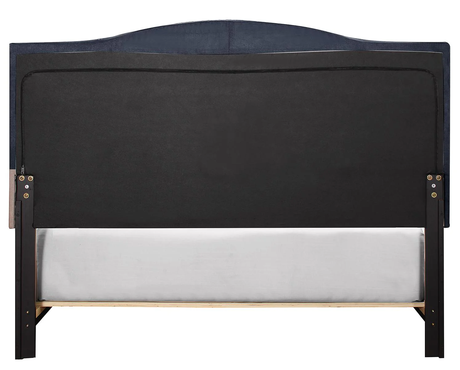 Pulaski ACH All-In-One King Modified Camel Back Upholstered Bed in Blue - Image 5