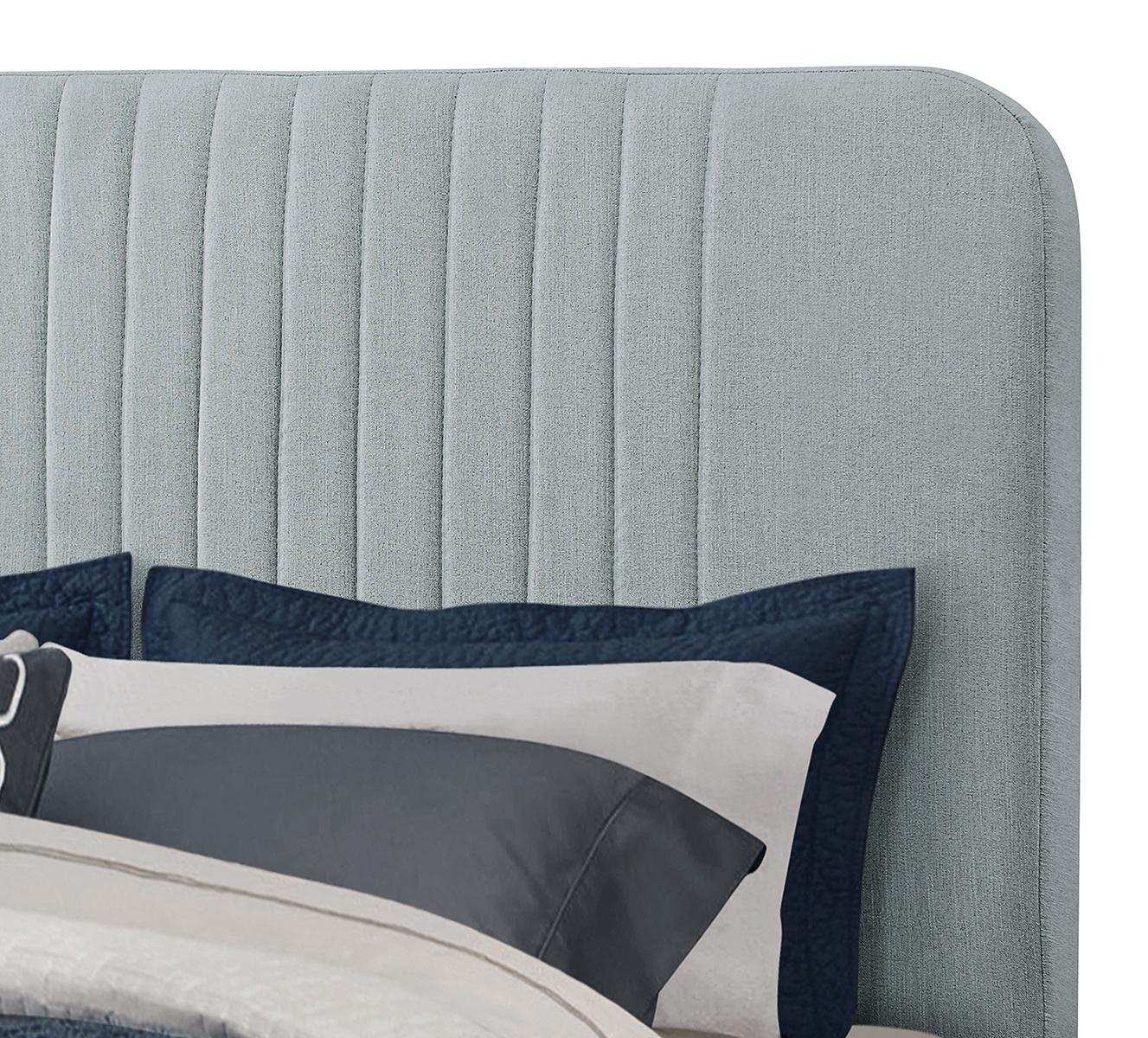 Pulaski ACH All-In-One Queen Channeled Bed in Blue - Image 3