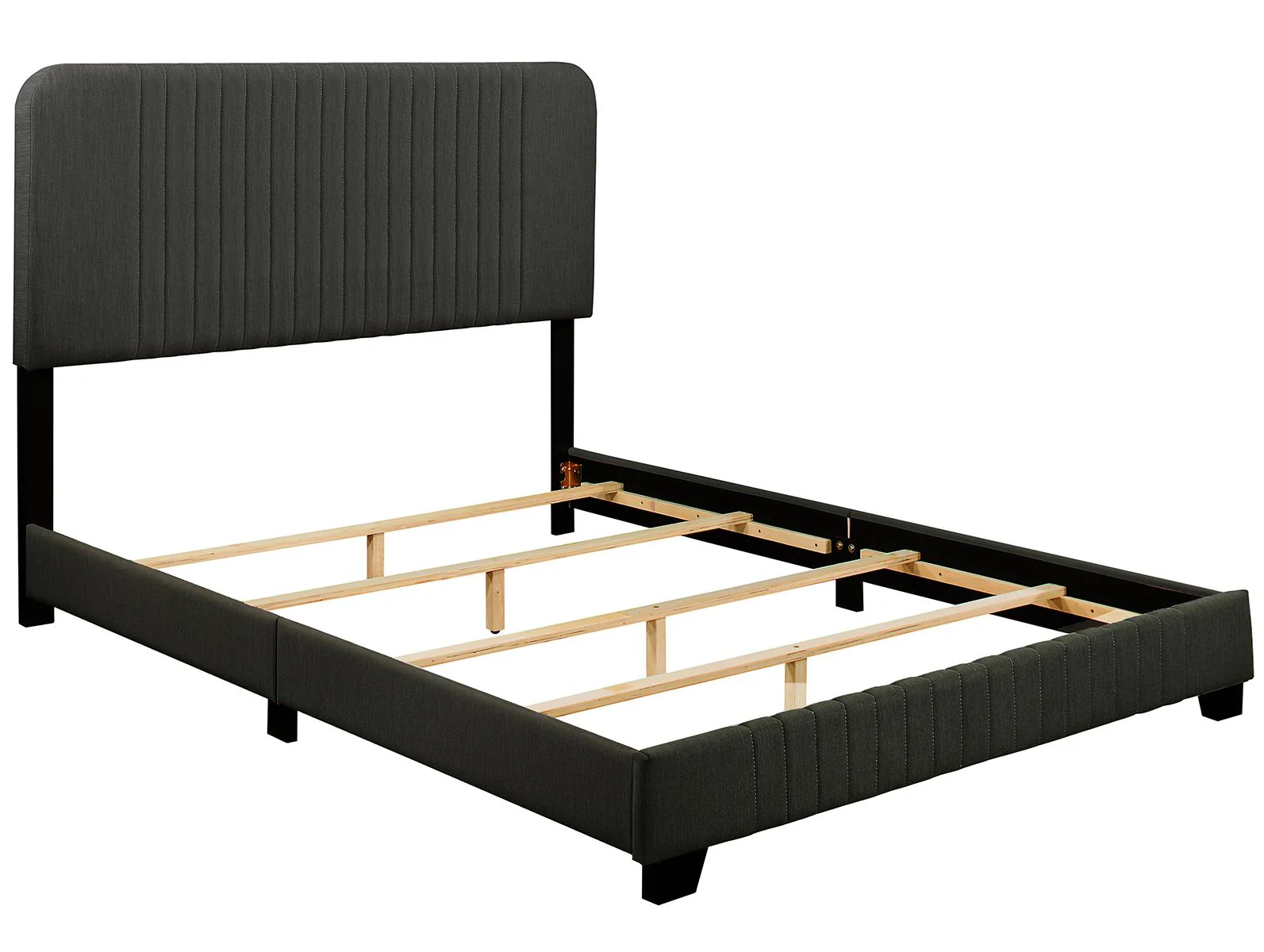 Pulaski ACH All-In-One Queen Channeled Bed in Grey - Image 3