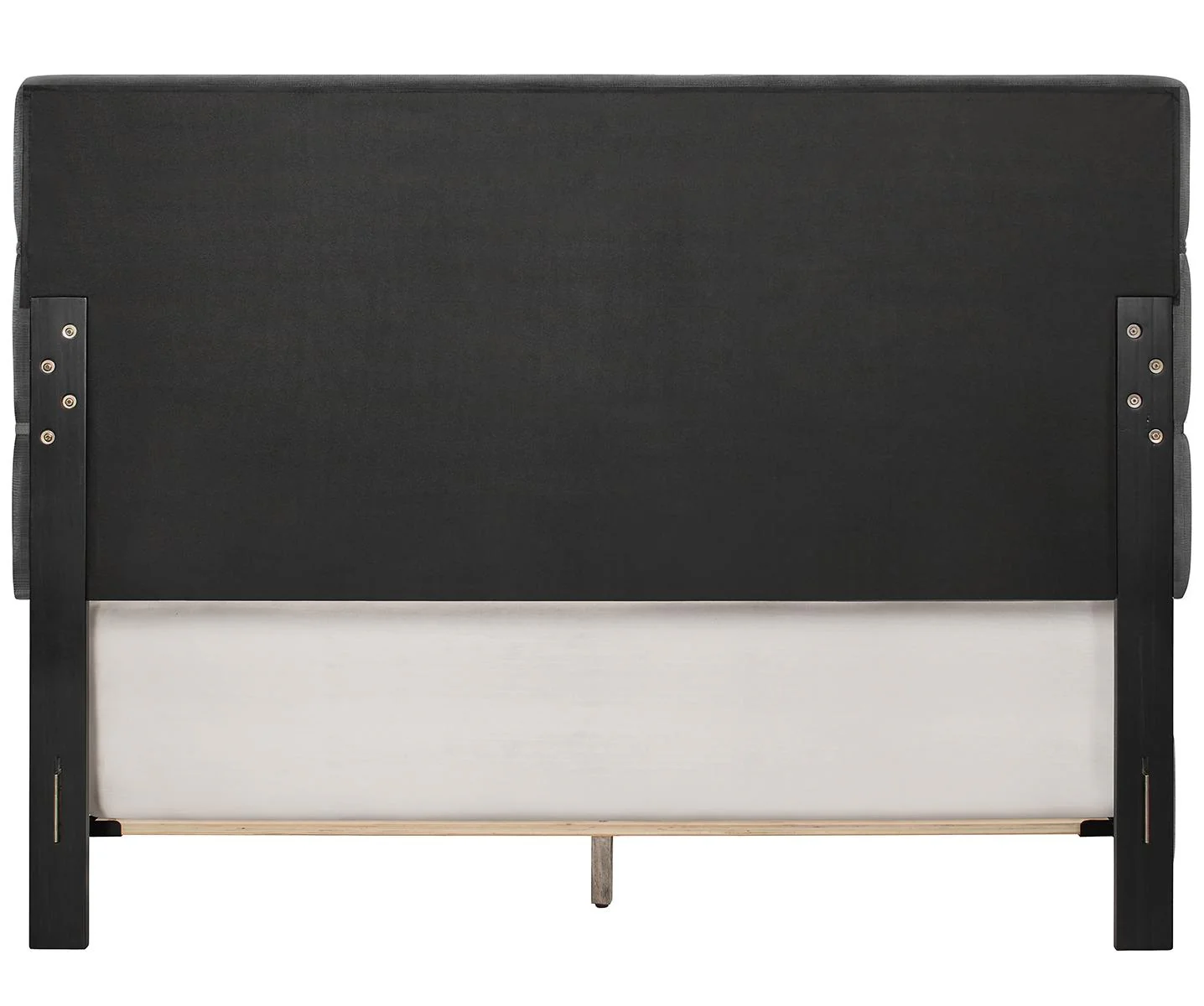 Pulaski ACH All-In-One Queen Horizontally Channeled Upholstered Bed in Grey - Image 5