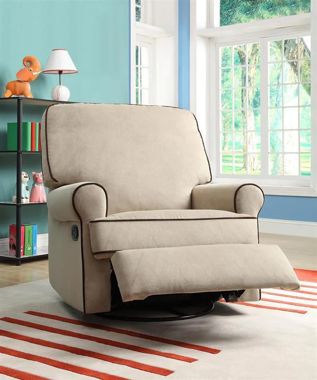 Pulaski Birch Hill Swivel/Glider Recliner - Stella Doe Coffee Piping - Image 4