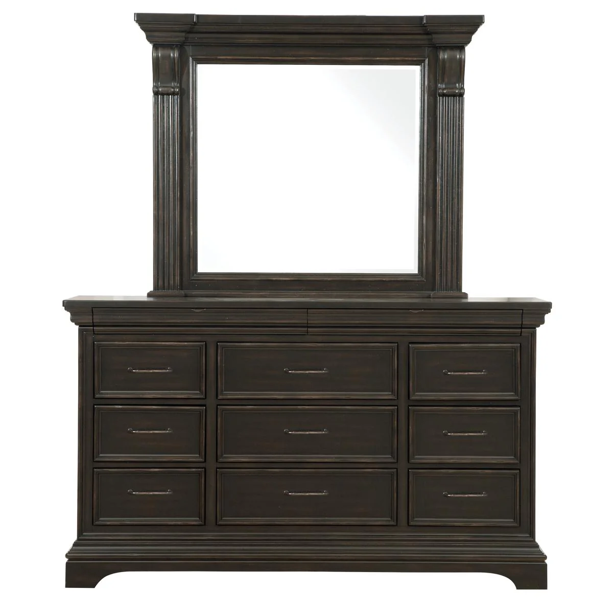 Pulaski Caldwell Dresser in Dark Wood - Image 2