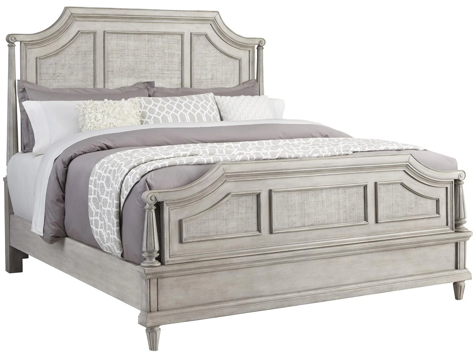 Pulaski Campbell Street King Panel Bed in Vanilla Cream - Image 2