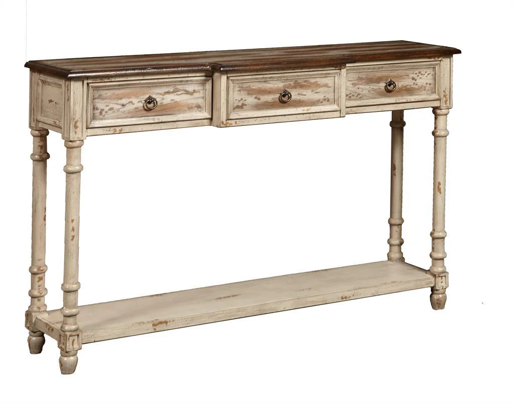 Pulaski Distressed Drawer Console Table - Image 3