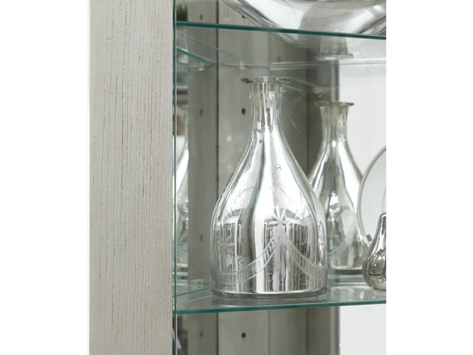 Pulaski Corner Curio in Weathered Gray - Image 3