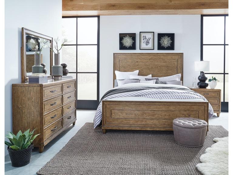 Pulaski Furniture Anthology California King Panel Bed in Medium Wood - Image 4