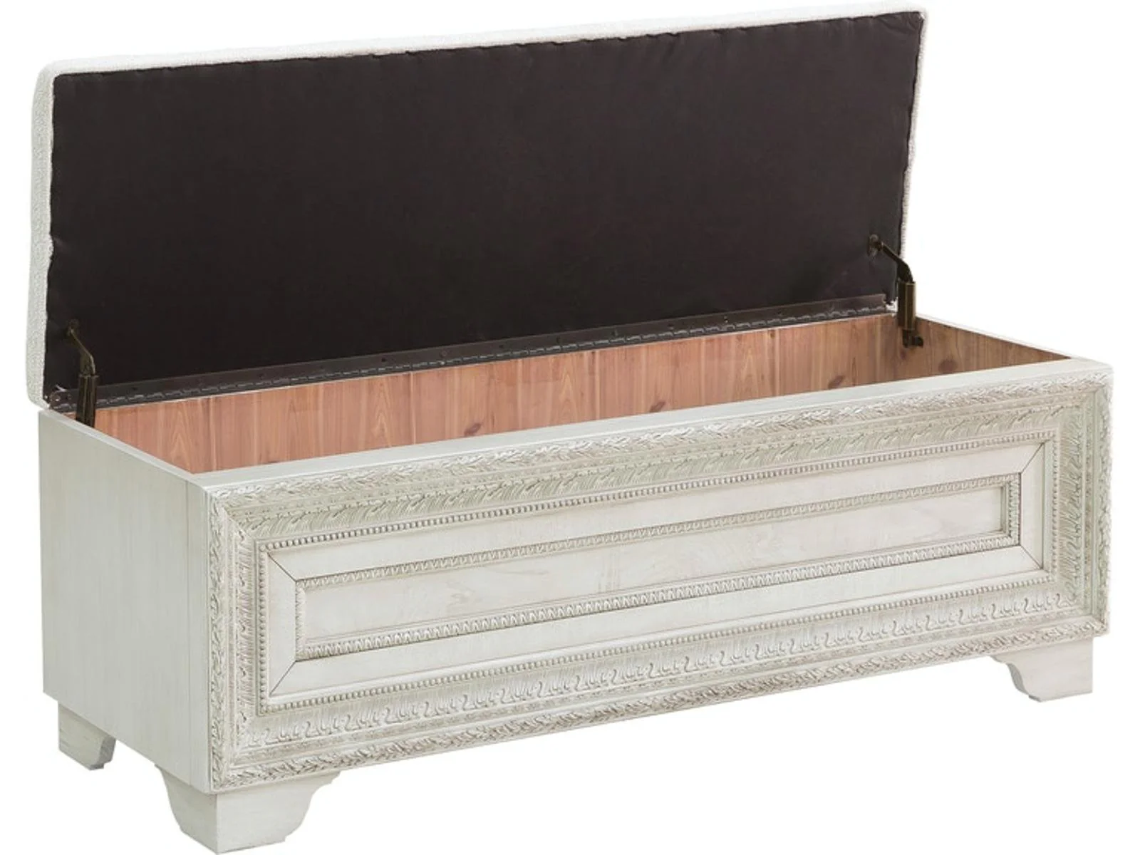 Pulaski Furniture Camila Storage Bed Bench in Light Wood - Image 3