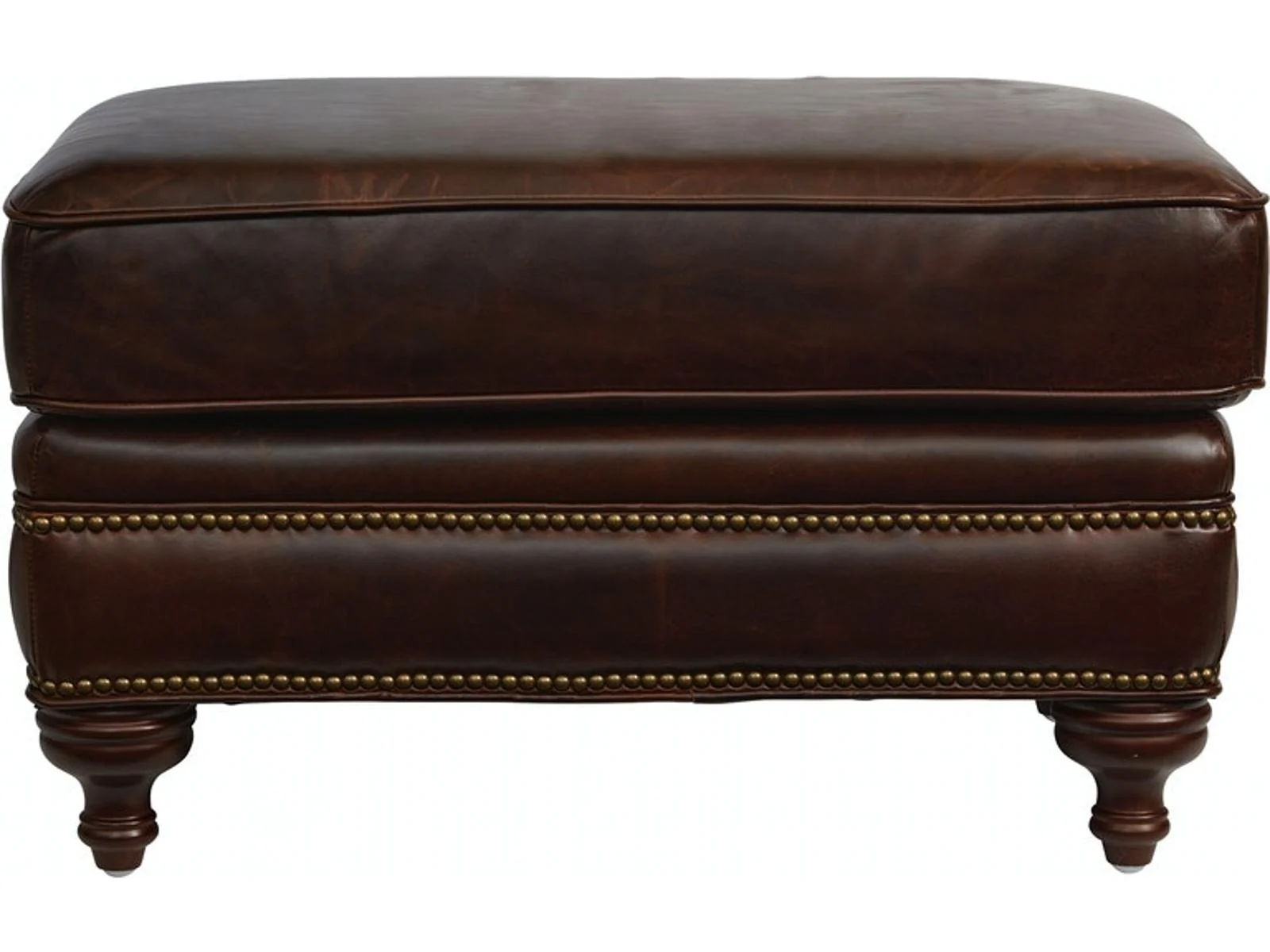 Pulaski Furniture Oliver Ottoman in Dark Wood - Image 2