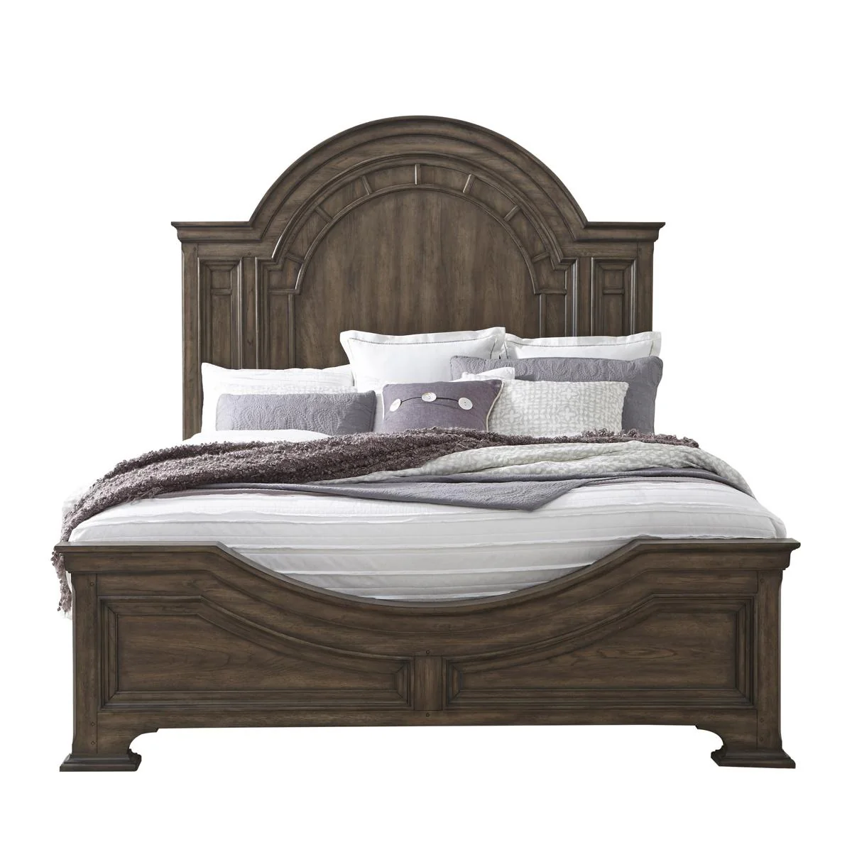 Pulaski Glendale Estates King Panel Bed in Brown - Image 2