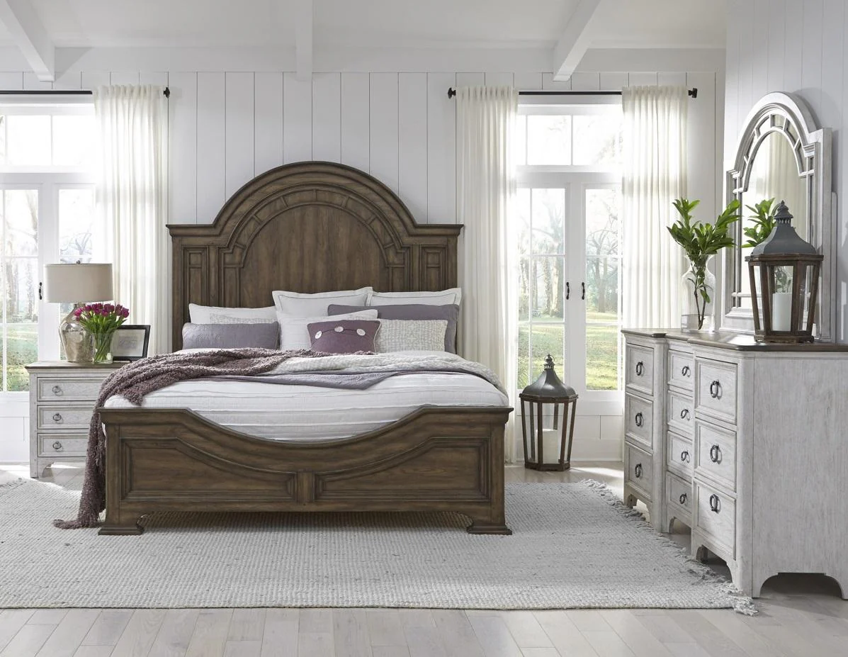 Pulaski Glendale Estates King Panel Bed in Brown - Image 4