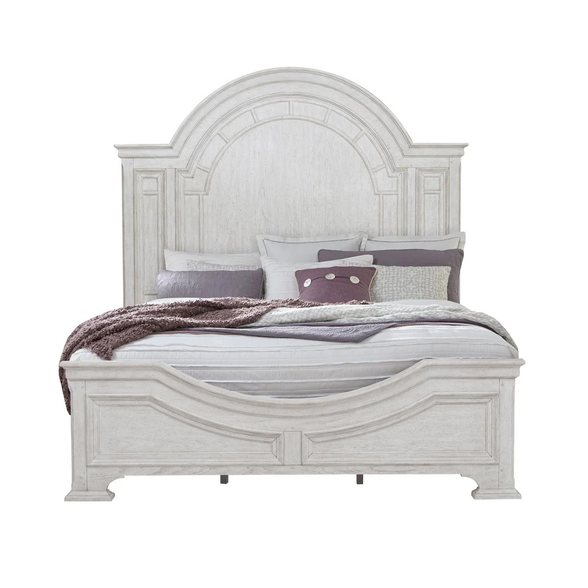 Pulaski Glendale Estates Queen Transom Panel Bed in White - Image 2