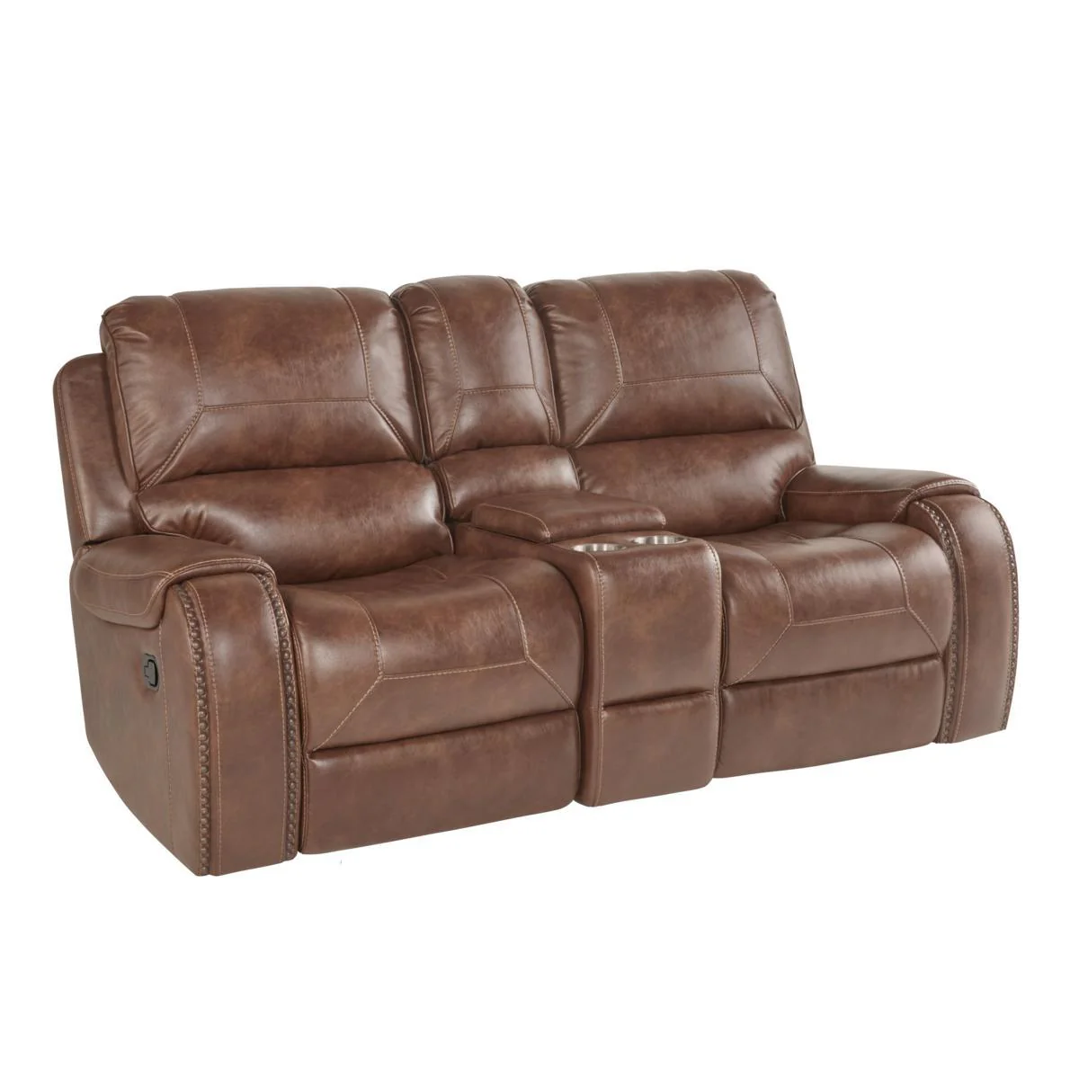 Pulaski Glider Recliner Loveseat with Storage and Charging Station - Image 2