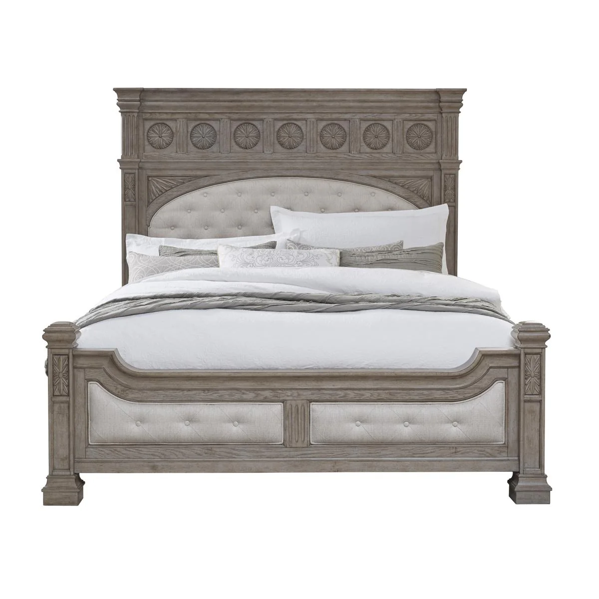 Pulaski Kingsbury King Panel Bed in Gray - Image 2