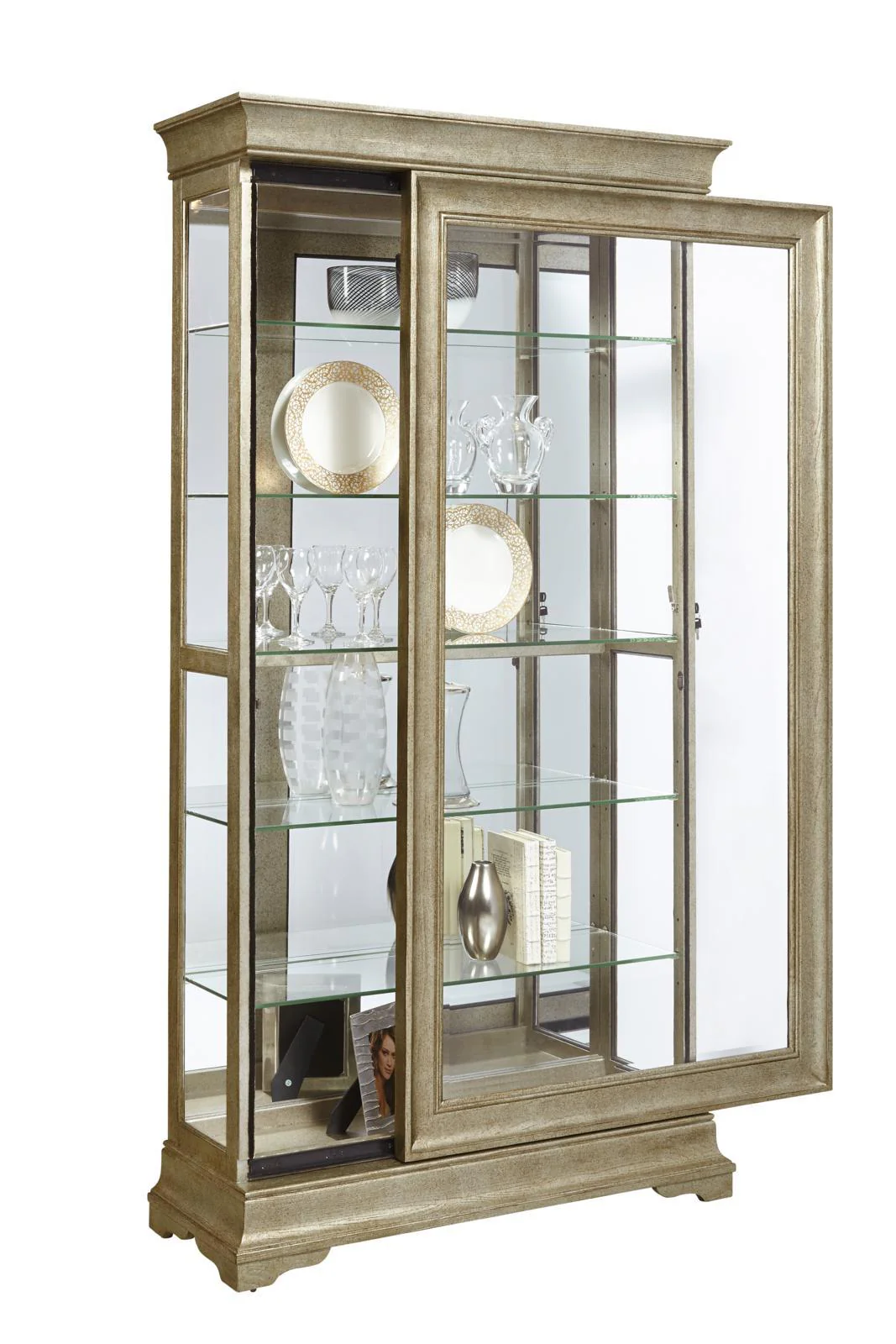 Pulaski Lyon Two Way Sliding Door Curio - Image 2