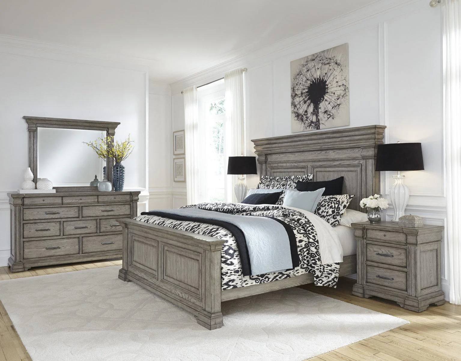 Pulaski Madison Ridge Queen Panel Bed in Heritage Taupe������P091-BR-K1 - Image 4