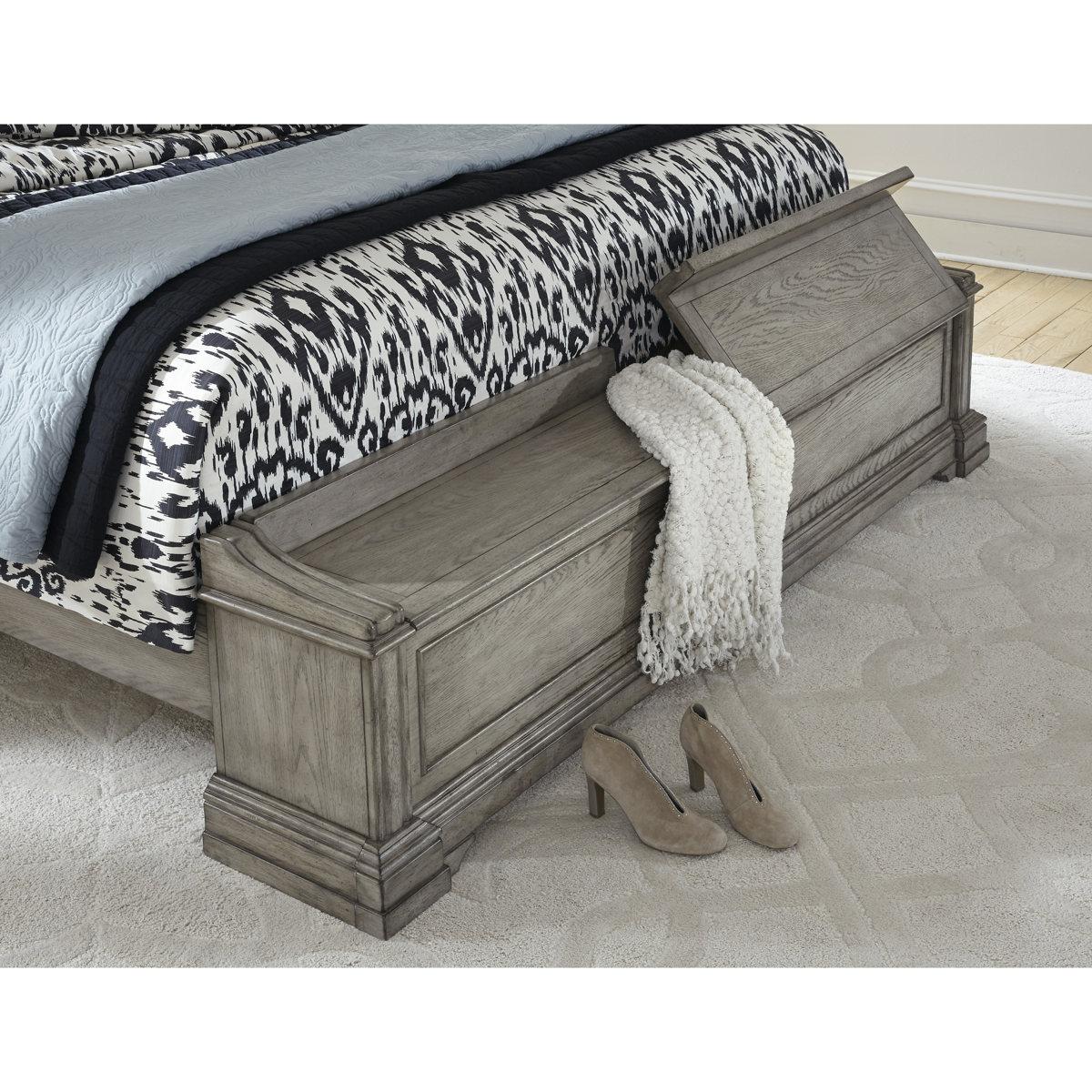 Pulaski Madison Ridge Queen Panel Bed with Blanket Chest Footboard in Heritage Taupe������P091-BR-K2 - Image 3