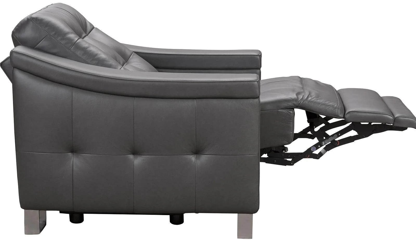 Pulaski Parker Leather Recliner in Supple Gray - Image 2
