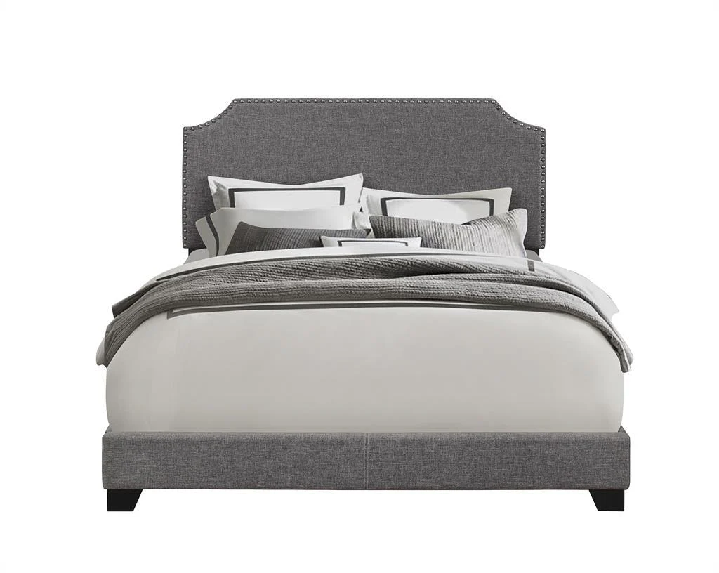 Pulaski Queen Upholstered Bed in Stone - Image 2