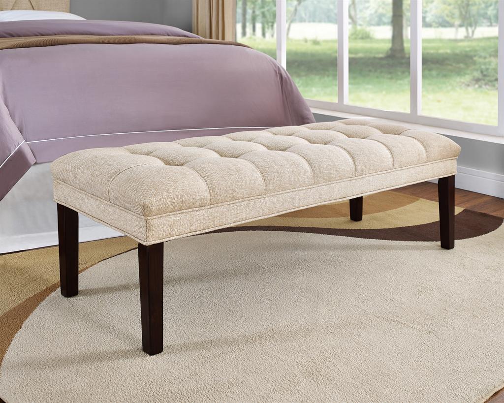 Pulaski Upholstered Panel Tufted Bed Bench - Image 2