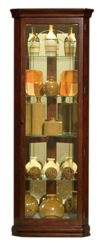 Pulaski Victorian Cherry Corner Curio - Image 2