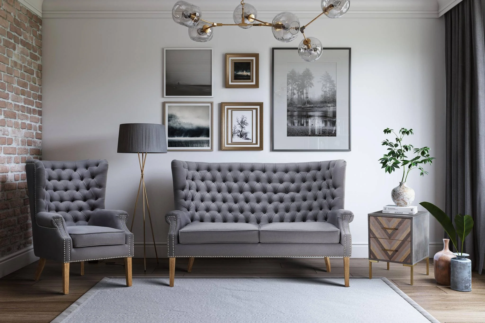 Quinn Grey Side Table - Image 2