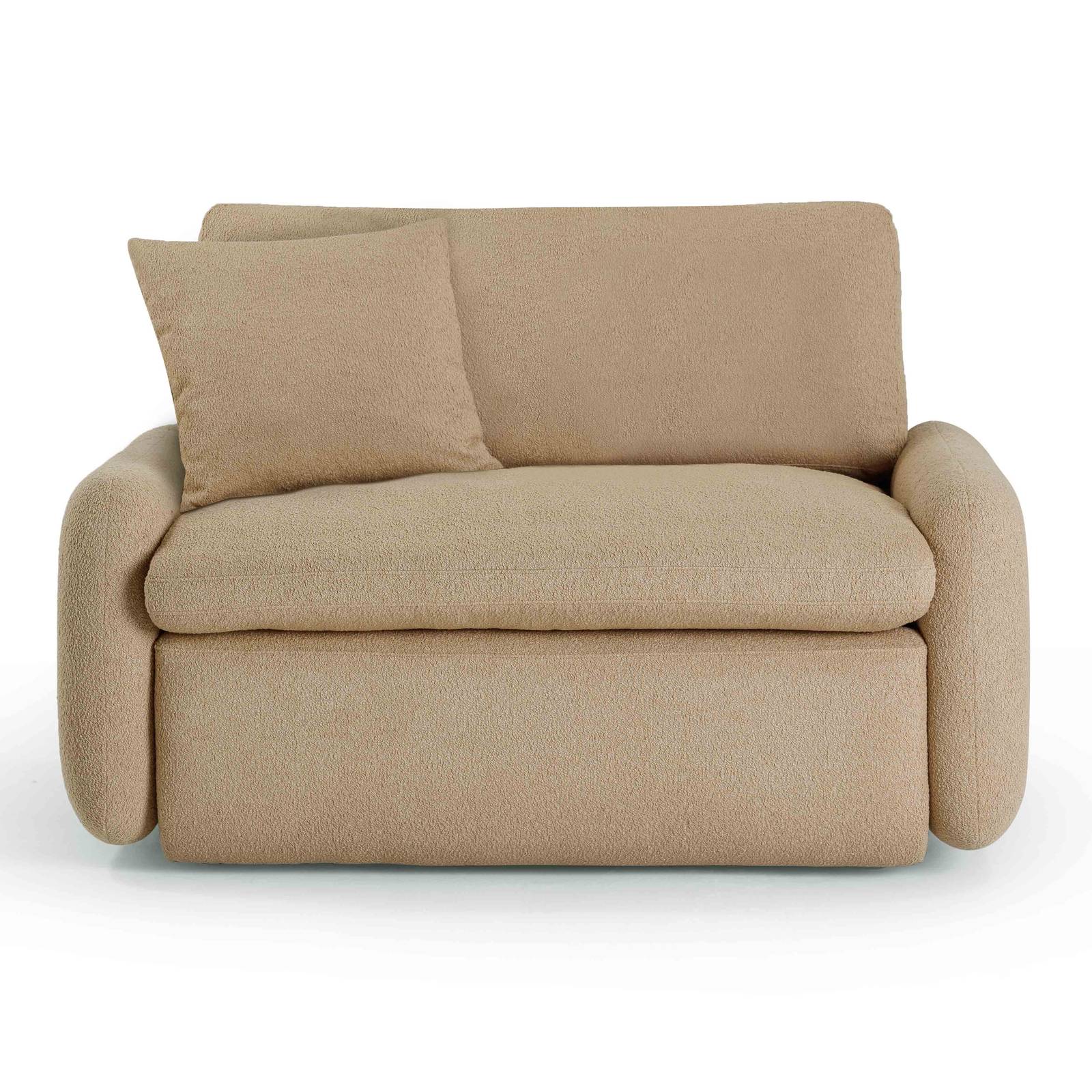 Rachelle Tan Boucle Lounge Chair - Image 3